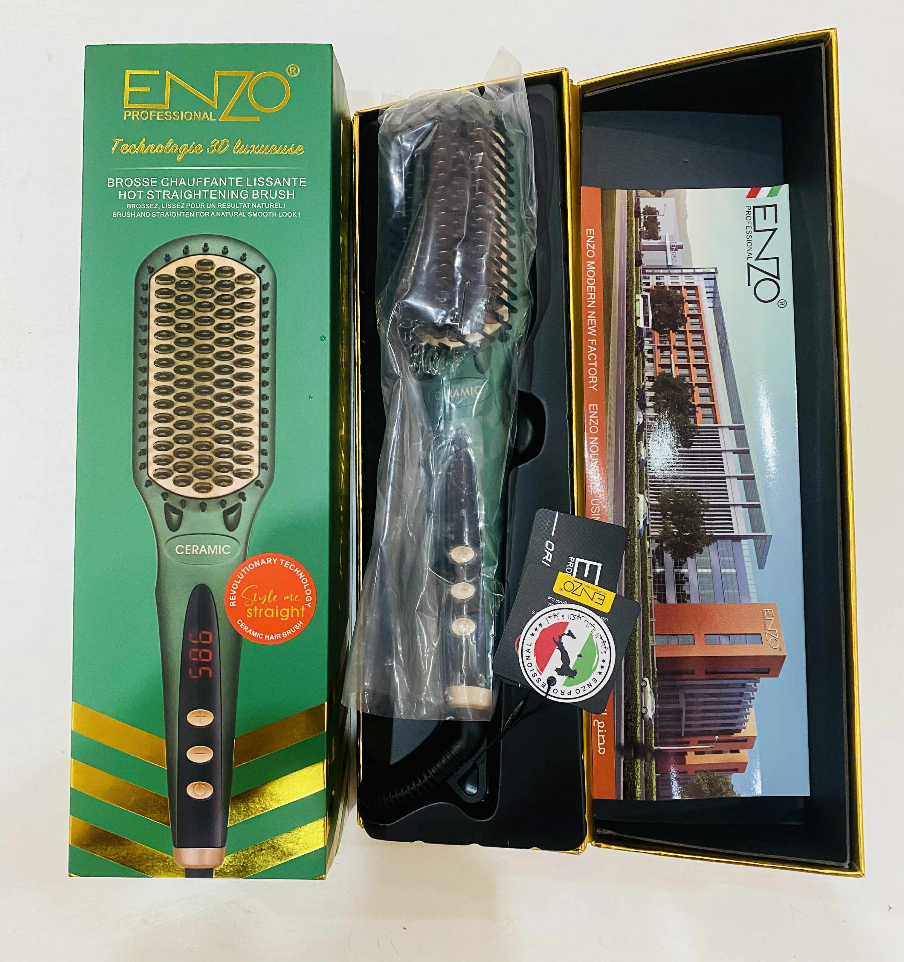 ENZO PROFESSIONAL Brosse Lissante 3D -4105-